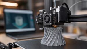 Photorealistic 3D printing scene for What Is 3D Printing and How Does It Actually Work?