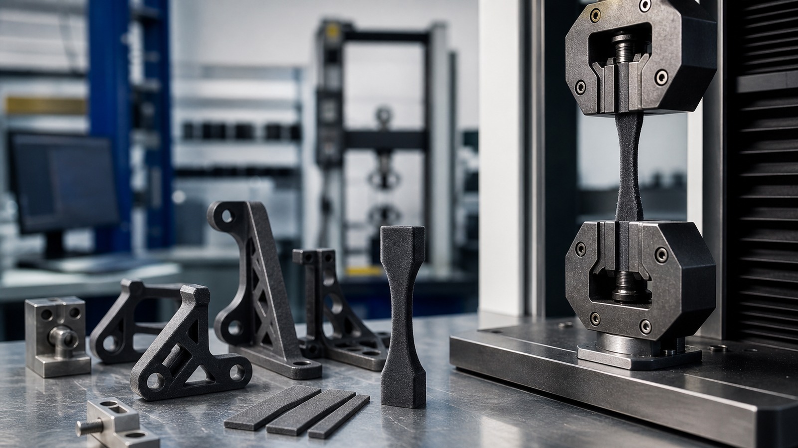 Photorealistic 3D printing scene for How Strong Are SLS 3D Printed Parts?
