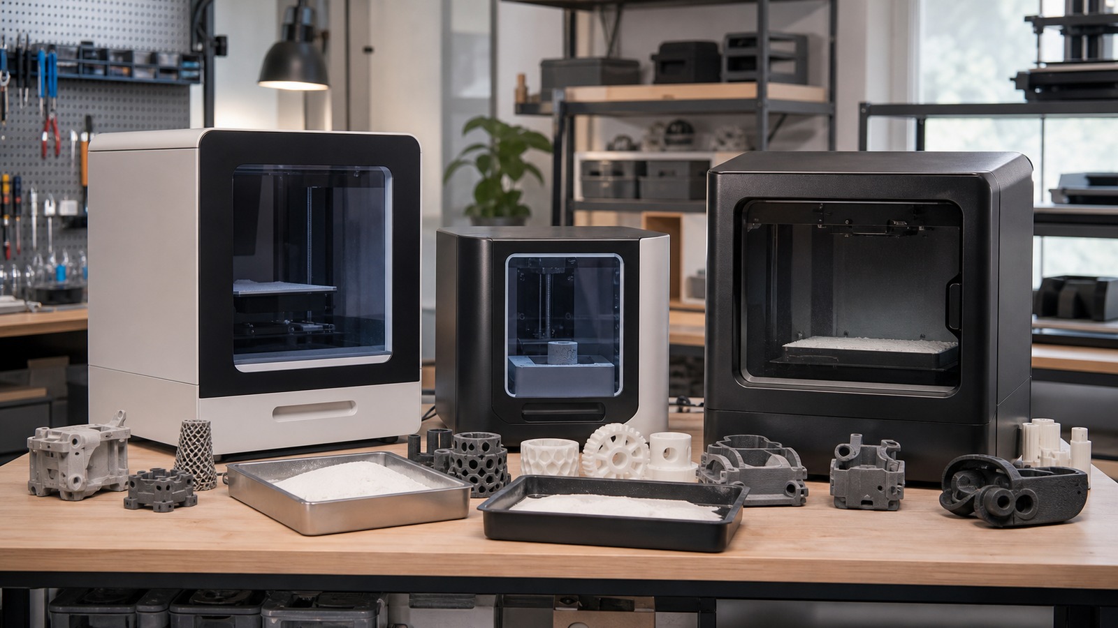 Photorealistic 3D printing scene for Best Affordable SLS 3D Printers in 2026