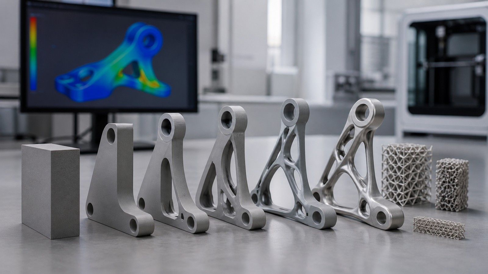 Editorial 3D printing image for What Is Topology Optimization? A Complete Beginner's Guide