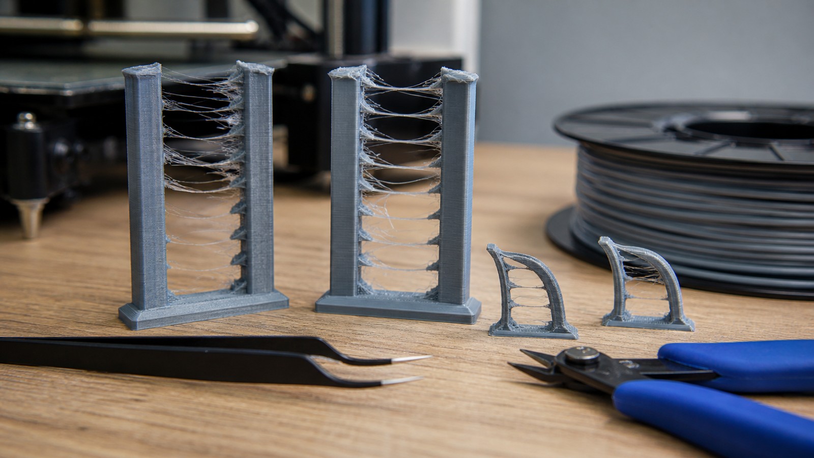Editorial 3D printing image for How to Stop PLA Stringing (Proven Fixes)