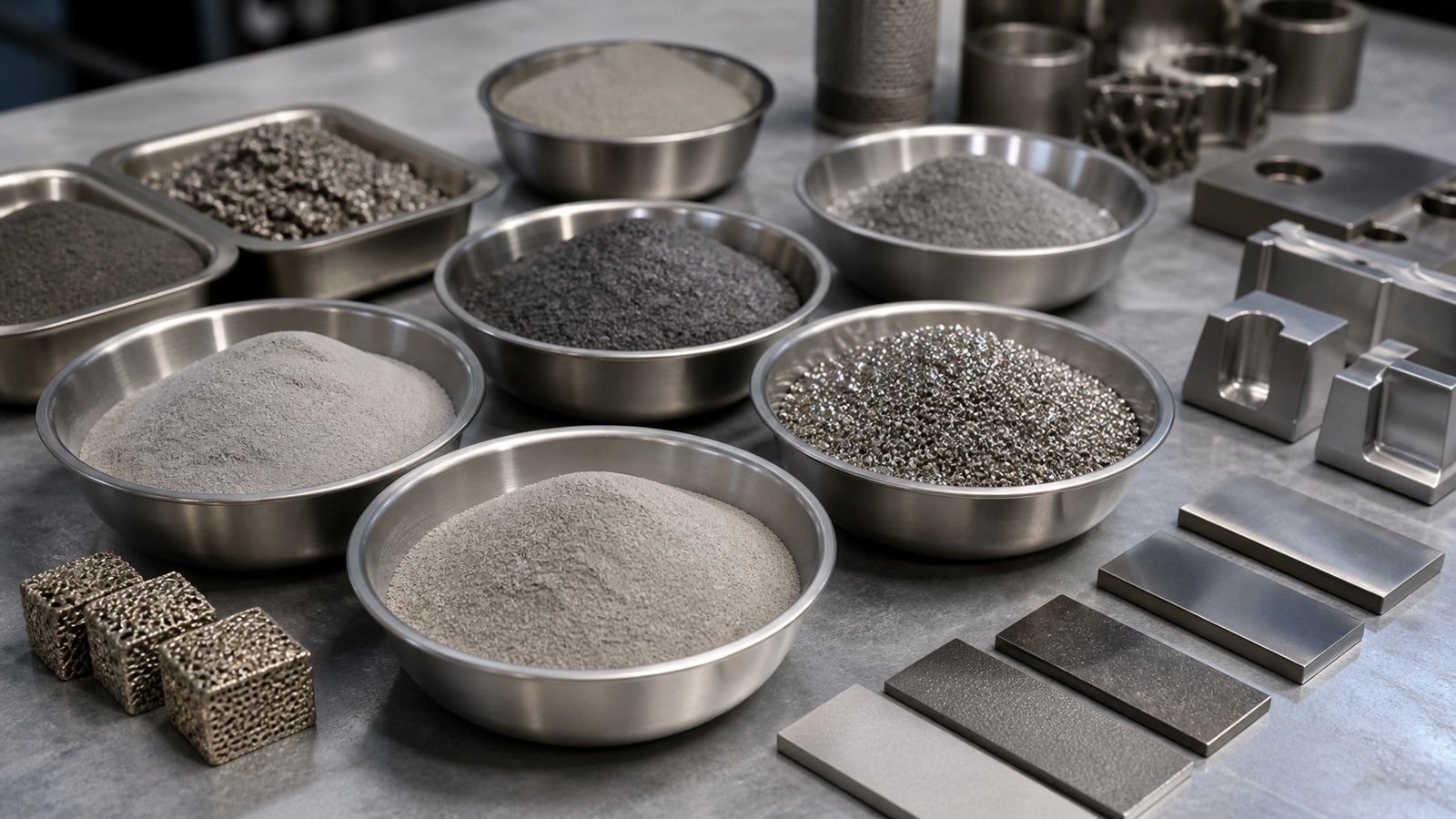 Editorial 3D printing image for Types of Metal Powders Used in 3D Printing Explained