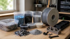 Editorial 3D printing image for Recycled 3D Printing Filaments: The Complete Beginner's Guide
