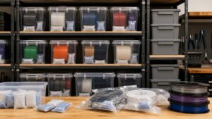Editorial 3D printing image for The Ultimate Guide to 3D Printer Filament Storage